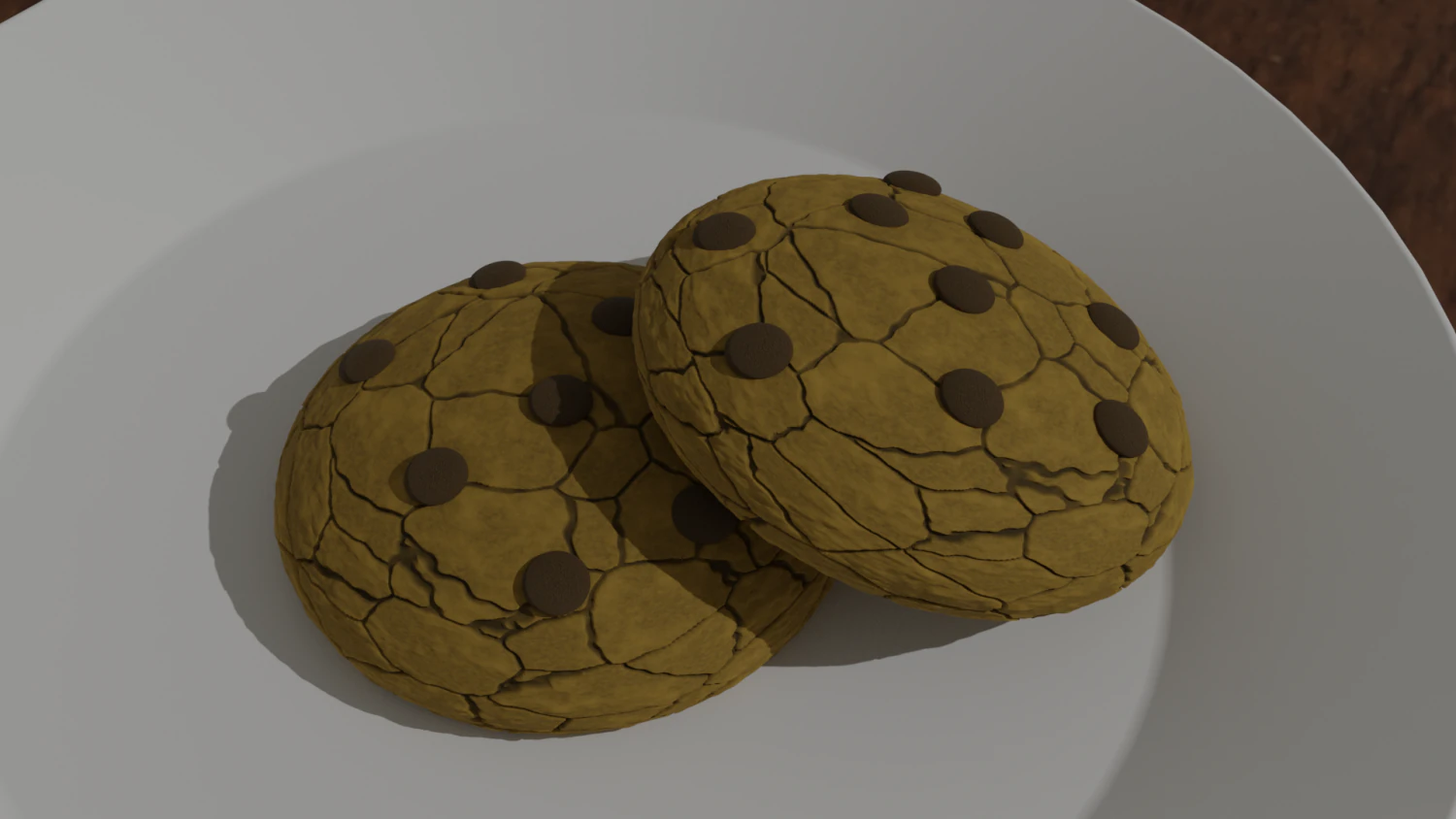 Cookie 3D Model .c4d .max .obj .3ds .fbx .stl .blend 