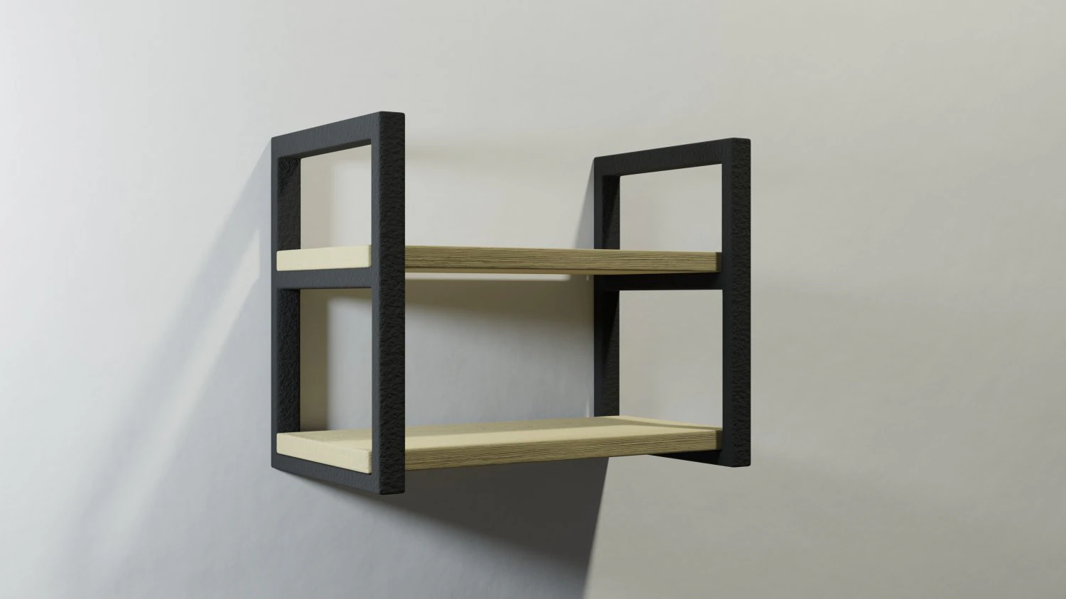 Hinged shelf 3D Model .c4d .max .obj .3ds .fbx .stl .blend 