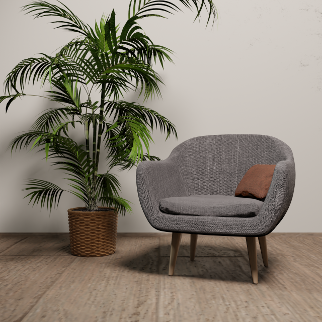 Modern Armchair Modelo 3D .c4d .max .obj .3ds .fbx .stl .blend