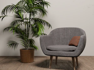 Modern Armchair 3D Model