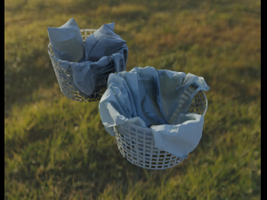Bed linen picture 3D Model