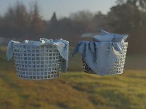 Bed linen picture 3D Model