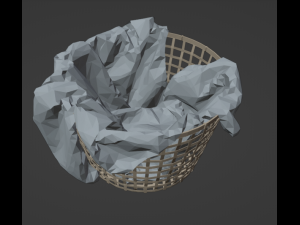 Bed linen picture 3D Model