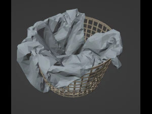 Bed linen picture 3D Model