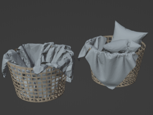 Bed linen picture 3D Model