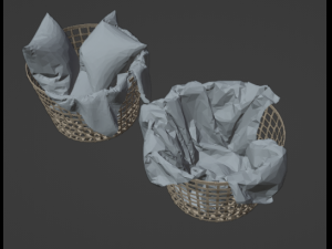 Bed linen picture 3D Model
