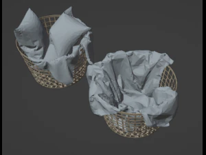 Bed linen picture 3D Model