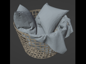 Bed linen picture 3D Model