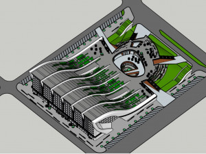 Public space Modello 3D