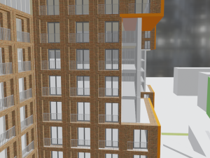 Multi-storey building 3D-Modell