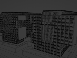 Multi-storey building 3D-Modell
