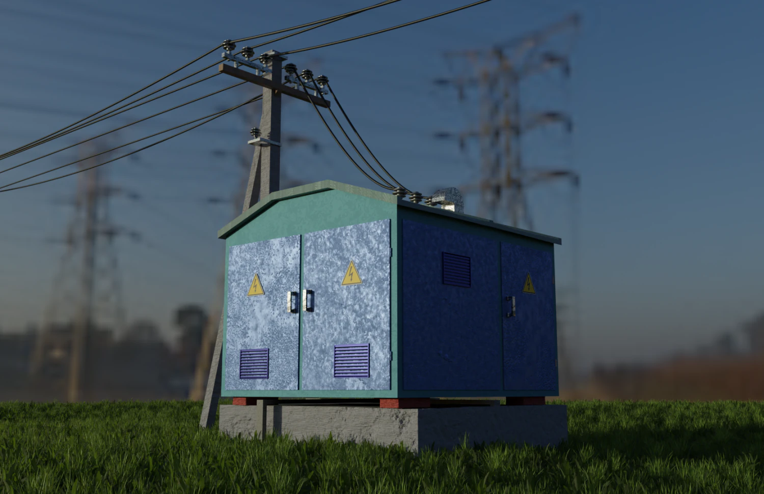 Switchboard 3D Model .c4d .max .obj .3ds .fbx .stl .blend 