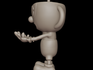 CUPHEAD RED POT Model Cetak 3D