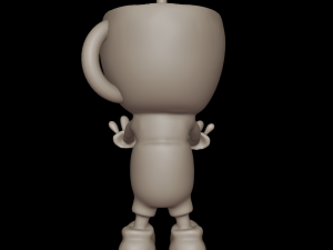 CUPHEAD RED POT Model Cetak 3D