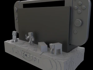 माइनक्राफ्ट डॉक निंटेंडो स्विच 3D प्रिंट मॉडल