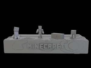 MINECRAFT DOCK NINTENDO SWITCH Model Cetak 3D