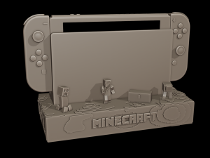 MINECRAFT DOCK NINTENDO SWITCH Model Cetak 3D