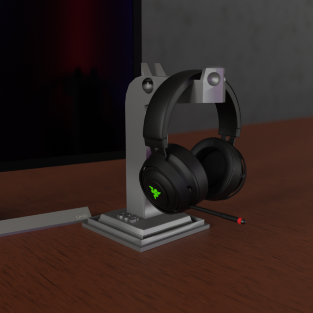 DOG EARPHONE HOLDER Model do druku 3D .c4d .max .obj .3ds .fbx .stl .blend