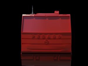 TRUCK WITH TRAILER AND FUNCTIONAL WHEELS 3D Print Model