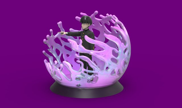 FIGURA DE SHIGEO KAGEYAMA - MOB DEL ANIME MOB PSYCHO 100 Modèles 3D en vedette .c4d .max .obj .3ds .fbx .stl .blend 