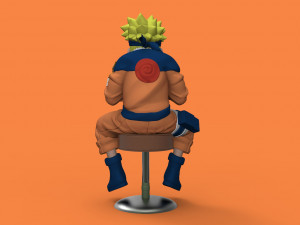 FIGURA NARUTO COMIENDO RAMEN 3D Принт Модель