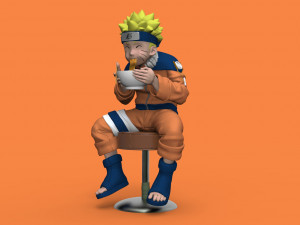 FIGURA NARUTO COMIENDO RAMEN 3D Принт Модель