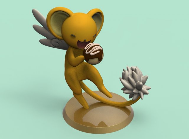 FIGURA DE KERO DEL ANIME SAKURA CARD CAPTORS 3D-printmodel .c4d .max .obj .3ds .fbx .stl .blend 
