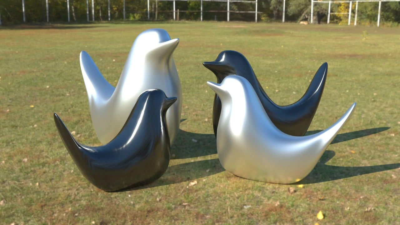 Birds 3D Model .c4d .max .obj .3ds .fbx .stl .blend 