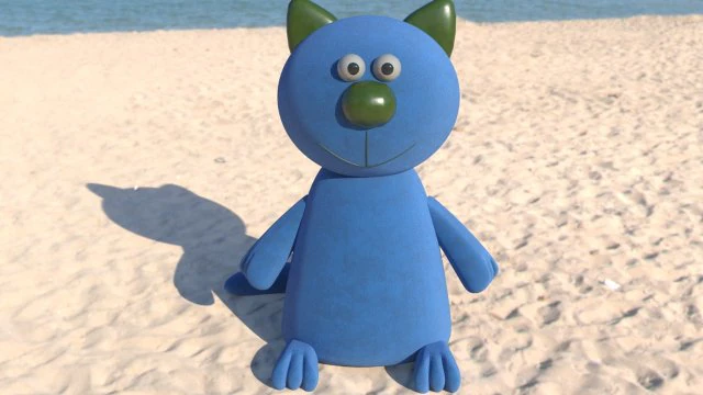 बिल्ली 3D मॉडल .c4d .max .obj .3ds .fbx .stl .blend