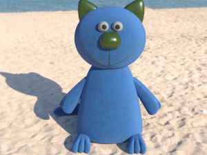 बिल्ली 3D मॉडल