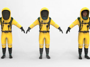 Hazmat suit 3D Model