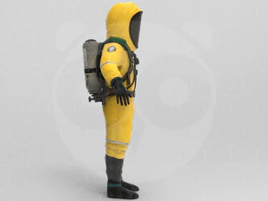 Hazmat suit 3D Model