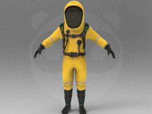 Hazmat suit 3D Model