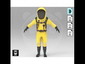 Hazmat suit 3D Model
