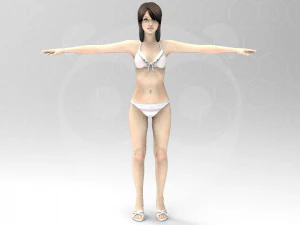 Bikini Girl 3D Model
