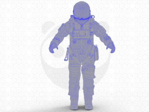 Astronaught suit - base mesh 3D-Modell