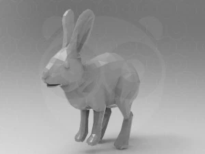 Hare - Rigged - Animated 3D Model