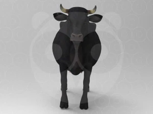 Vaca Negra Modelo 3D