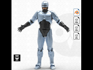 Robocop - Rigged 3D Модель
