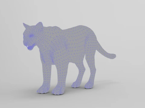 Cougar - gr&eacute;&eacute; Modèle 3D