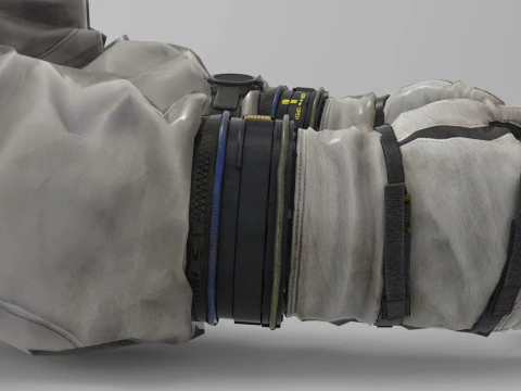 Vista do espa&ccedil;o das m&atilde;os Modelo 3D