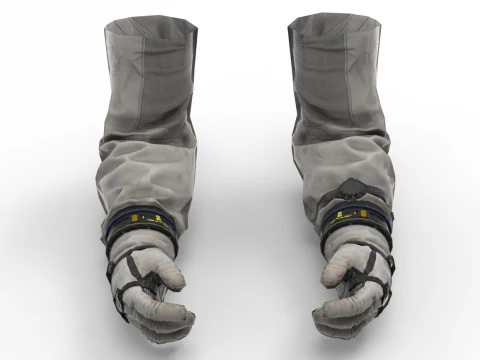 Vista do espa&ccedil;o das m&atilde;os Modelo 3D