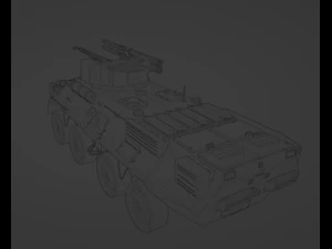 BTR-3E1 3D Model