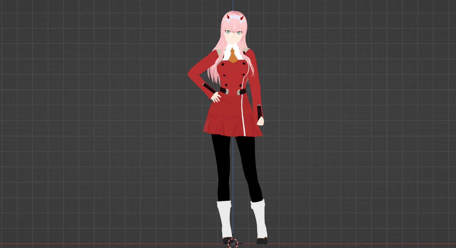 Download Zero Two, cartoon character from the sci-fi anime Darling in the  Franxx