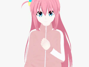 Arte de f&atilde; 3D de Hitori Gotou do liquidificador de formato Bocchi the Rock Modelo 3D