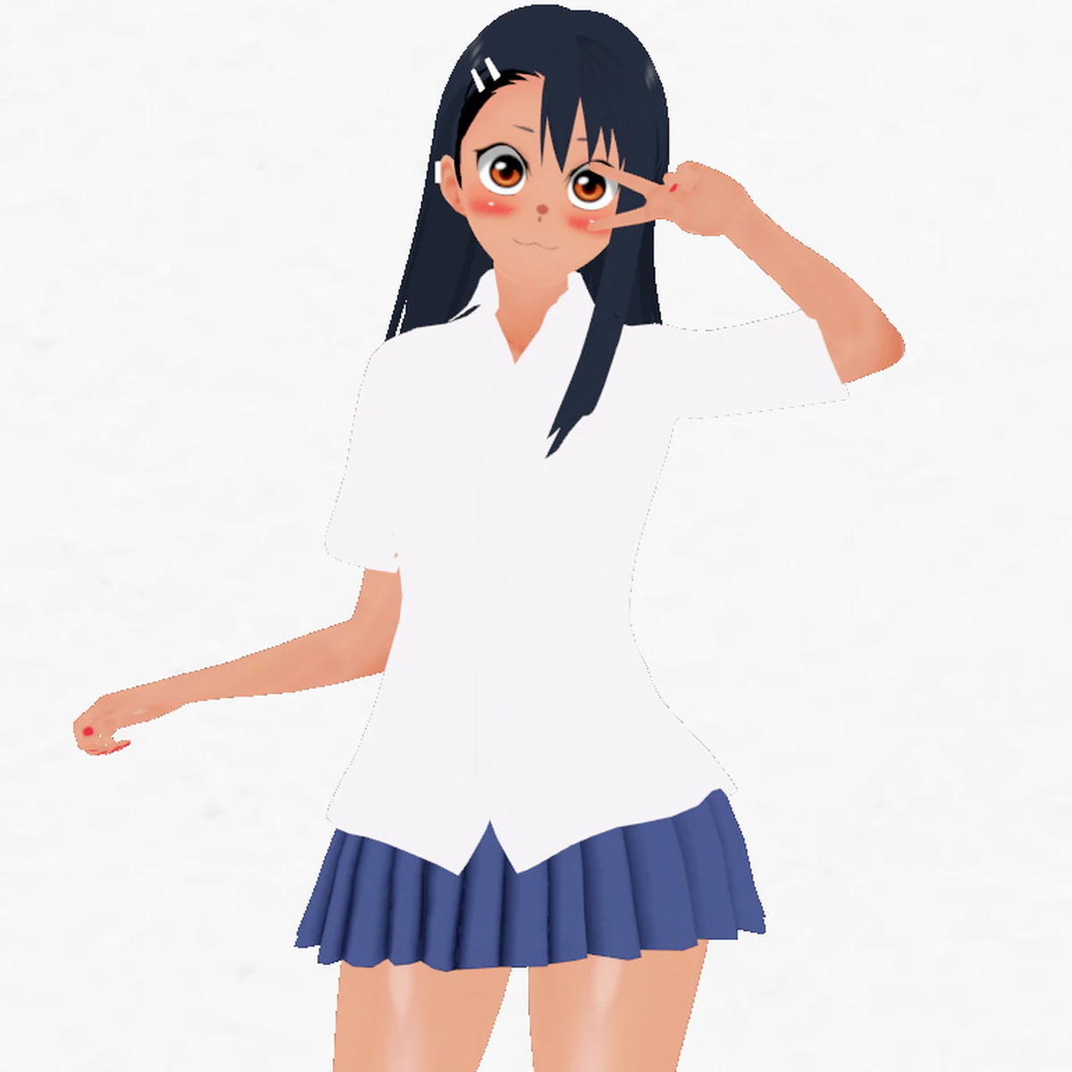 Hayase Nagatoro 3D fan art from Ijiranaide Nagatoro-san format blender 3D Model .c4d .max .obj .3ds .fbx .stl .blend