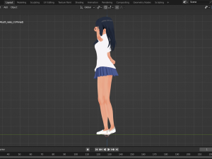 Hayase Nagatoro 3D fan art from Ijiranaide Nagatoro-san format blender Modelo 3D