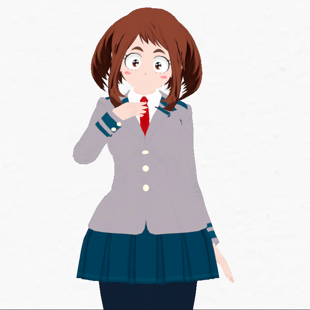 Uraraka Ochako 3D fan art from My Hero Academia - blender format 3D Model .c4d .max .obj .3ds .fbx .stl .blend 