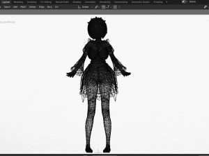 Rem 3D fan art from Re zero - blender format Modelo 3D