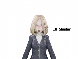 School Girl - Realistic Female Character - Blender Eevee Modelo 3D